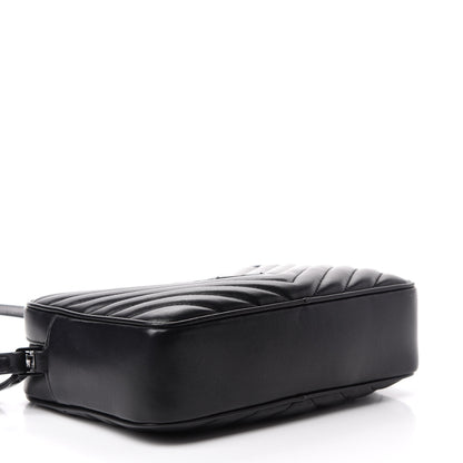 Saint Laurent Calfskin Matelasse Monogram Lou Camera Bag Black 4 of 12