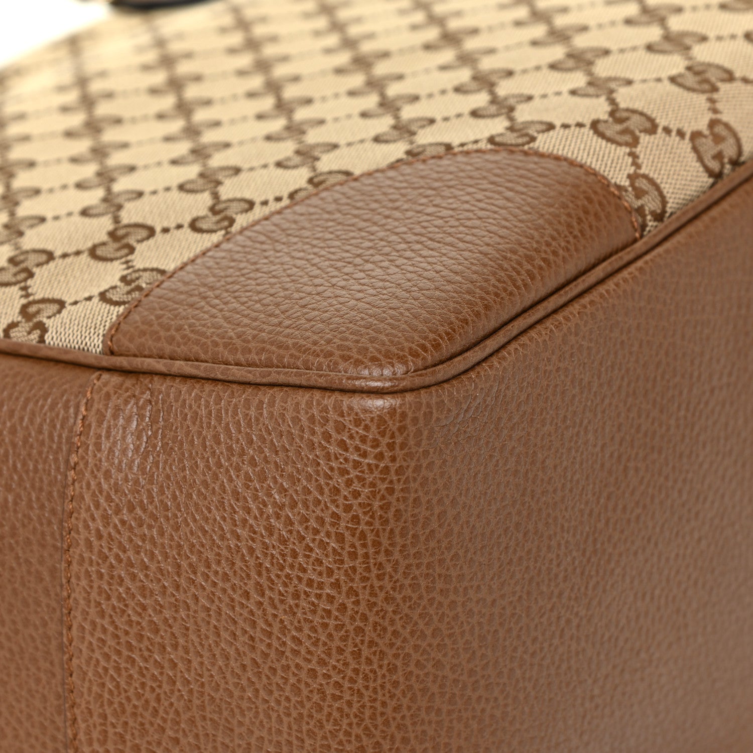 Gucci Monogram Medium Bree Zippered Tote Beige Tabacco 9 of 13
