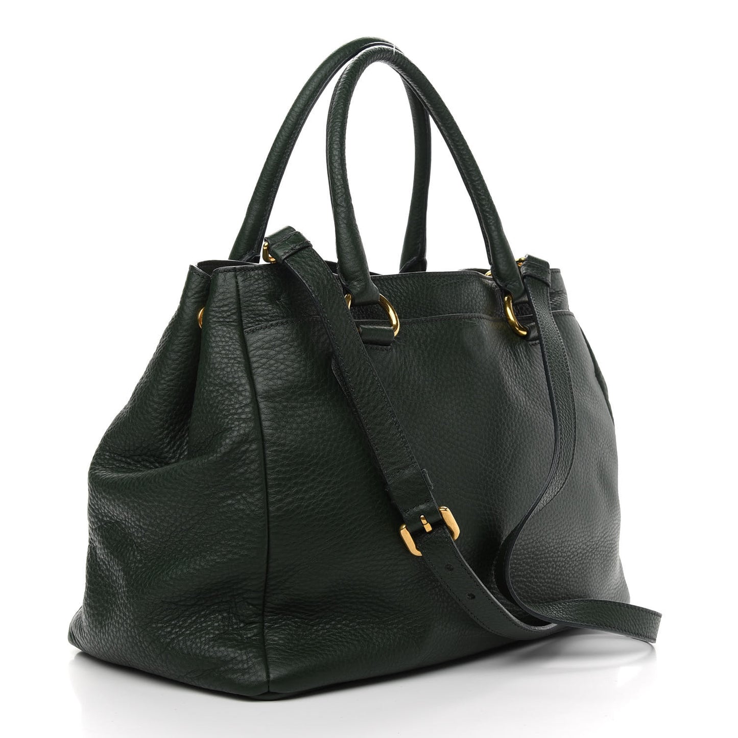 Vitello Daino Tote Green