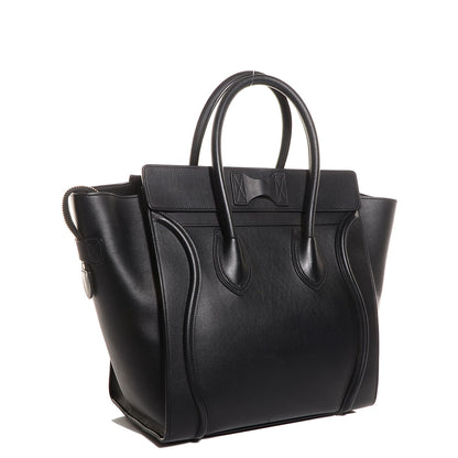 Celine Smooth Calfskin Micro Luggage Black 3 of 8