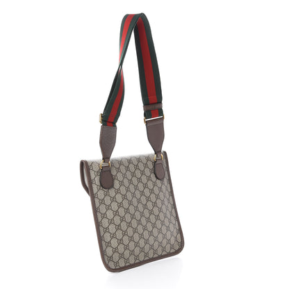 Gucci GG Supreme Monogram Web Medium Neo Vintage Flap Messenger Bag Beige New Acero 2 of 8