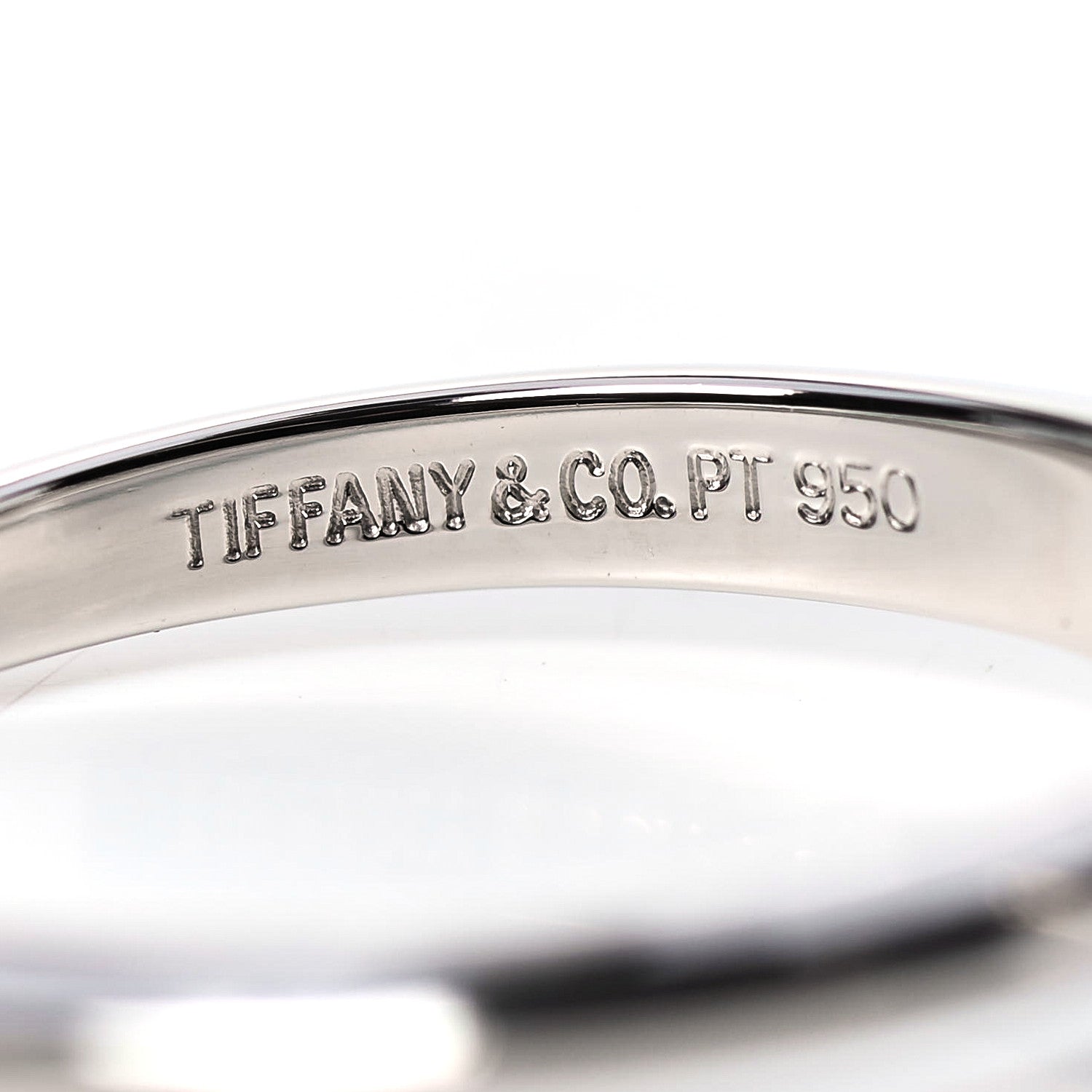Tiffany Platinum Diamond .40ct Solitaire Engagement Ring 50 5.5 6 of 6