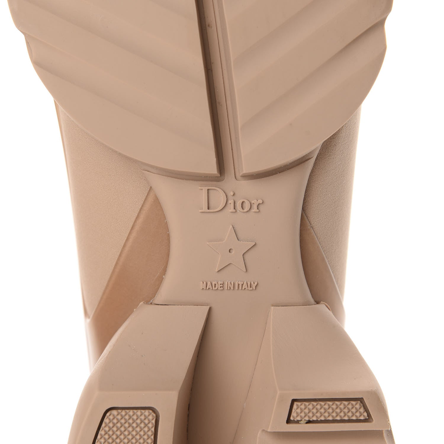 Christian Dior Neoprene Rubber Womens D-Connect Sneakers 39.5 Nude 7 of 8