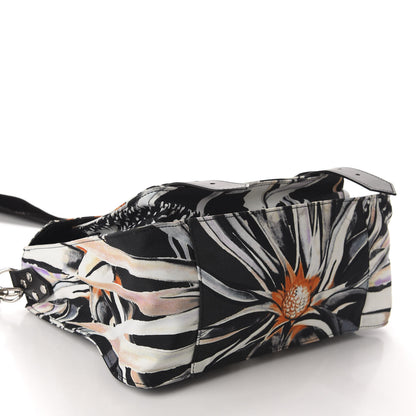 Proenza Schouler Nylon Floral Printed Medium PS1 Satchel Black White 4 of 11