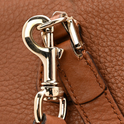 Gucci Calfskin Large Label Tote Brown 12 of 14