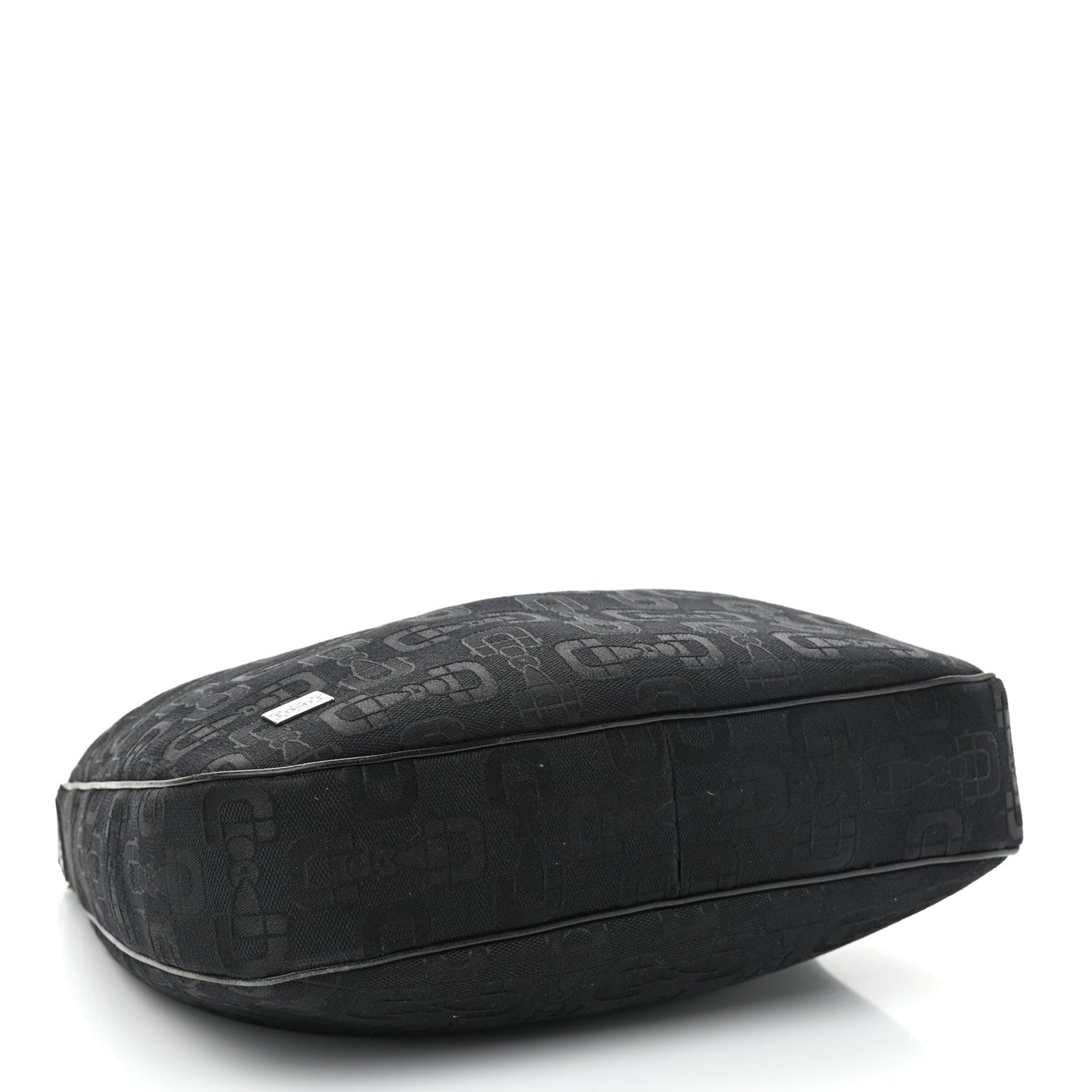 Canvas Horsebit Hobo Black