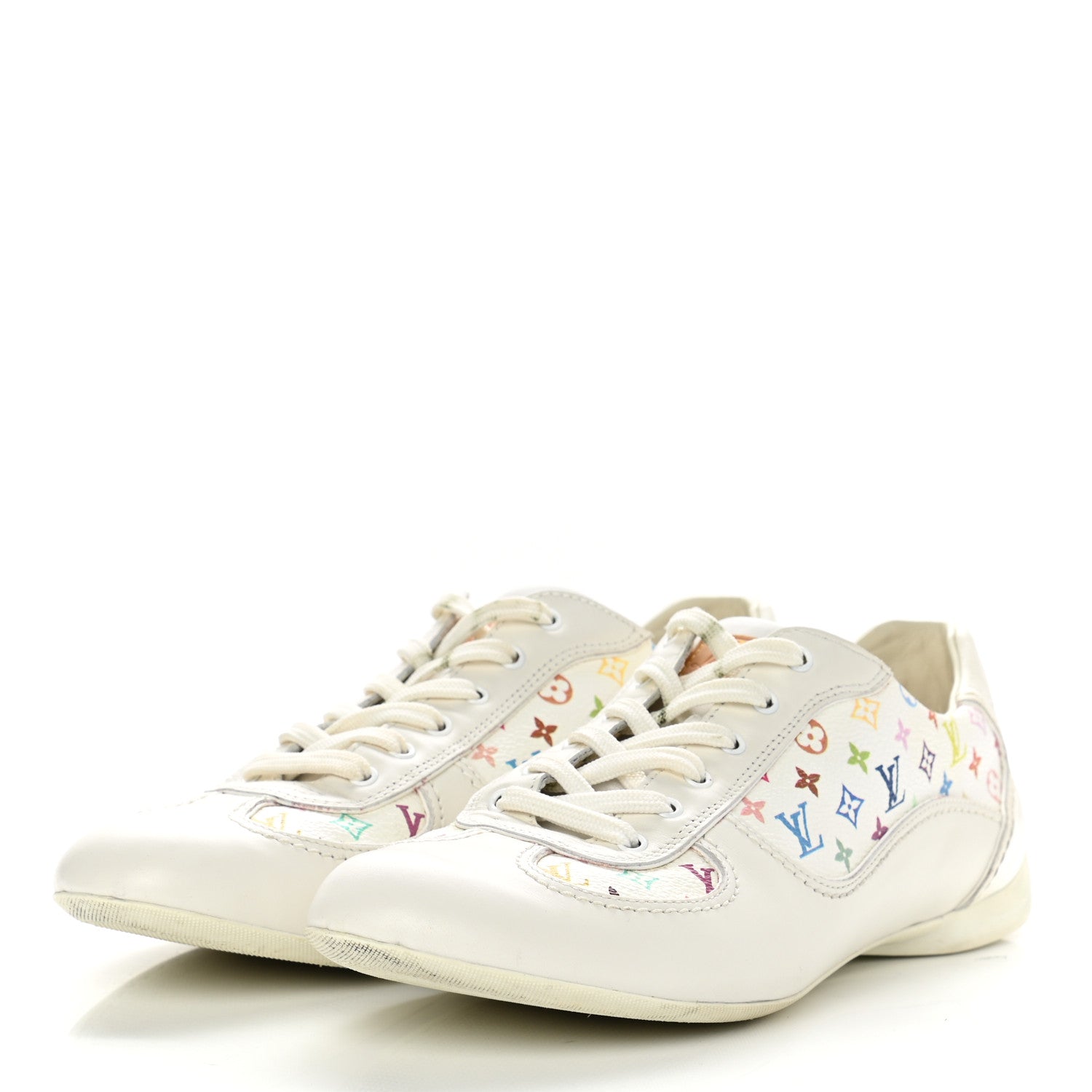 Louis Vuitton Monogram Multicolor Sneakers 39 White 3 of 8
