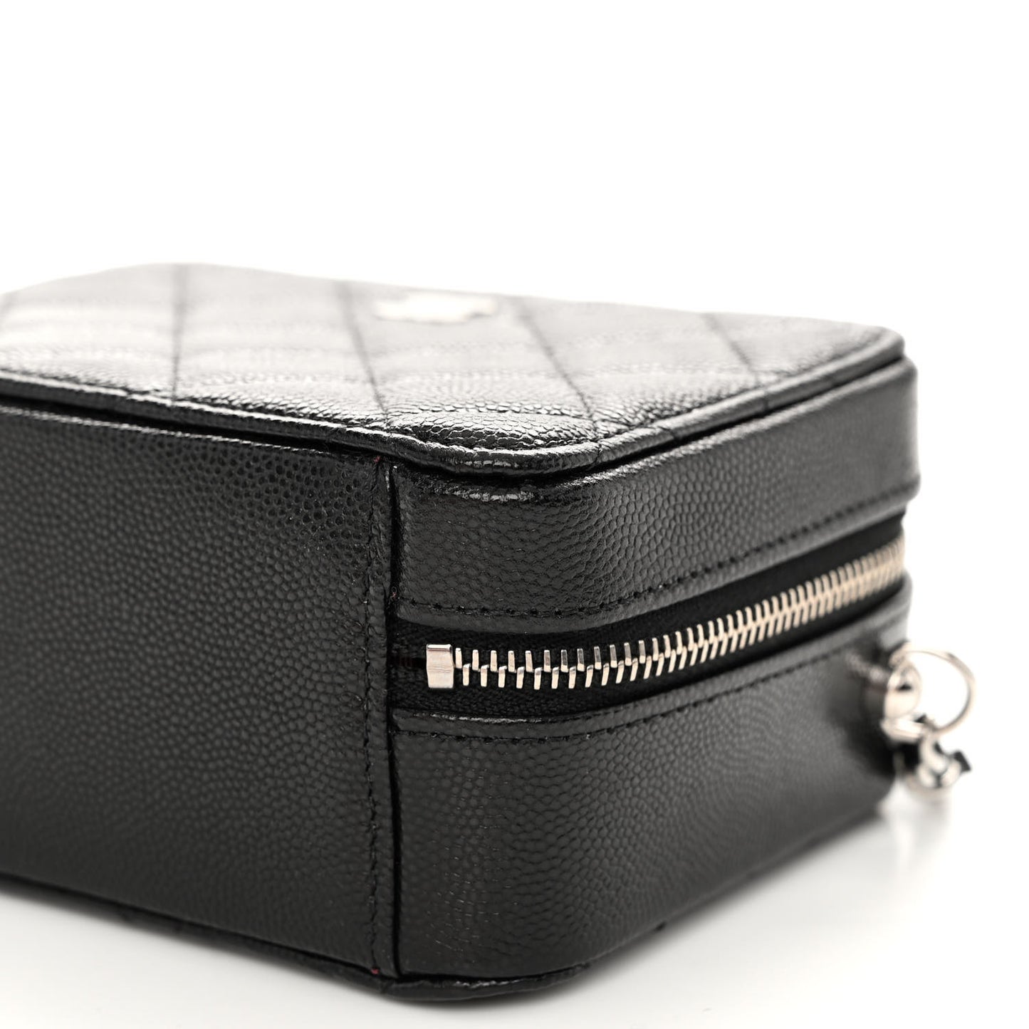 Caviar Quilted Camera Bag Black