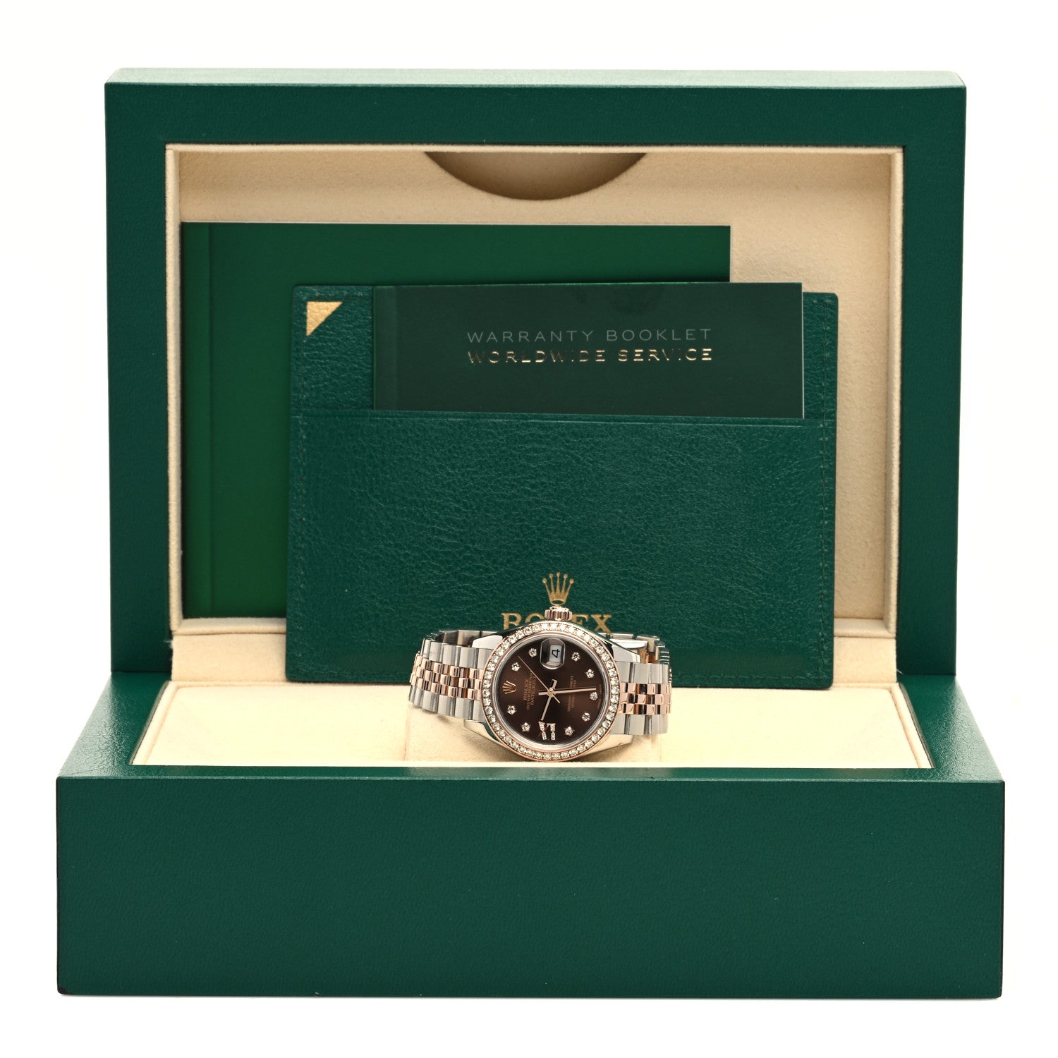 Rolex Stainless Steel 18K Everose Gold Diamond 28mm Oyster Perpetual Datejust Watch Chocolate 279381RBR 5 of 5