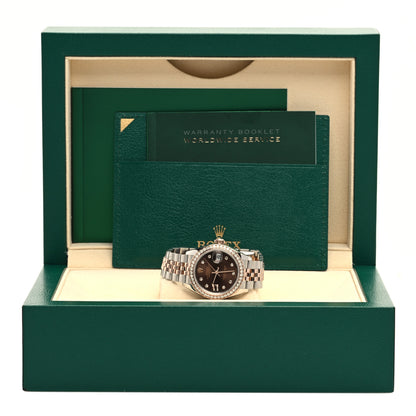 Rolex Stainless Steel 18K Everose Gold Diamond 28mm Oyster Perpetual Datejust Watch Chocolate 279381RBR 5 of 5