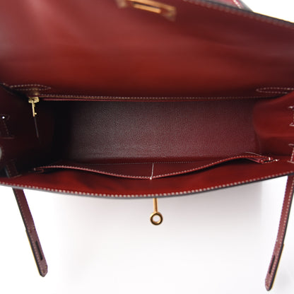 Hermes Chamonix Kelly Sellier 32 Rouge H 4 of 11