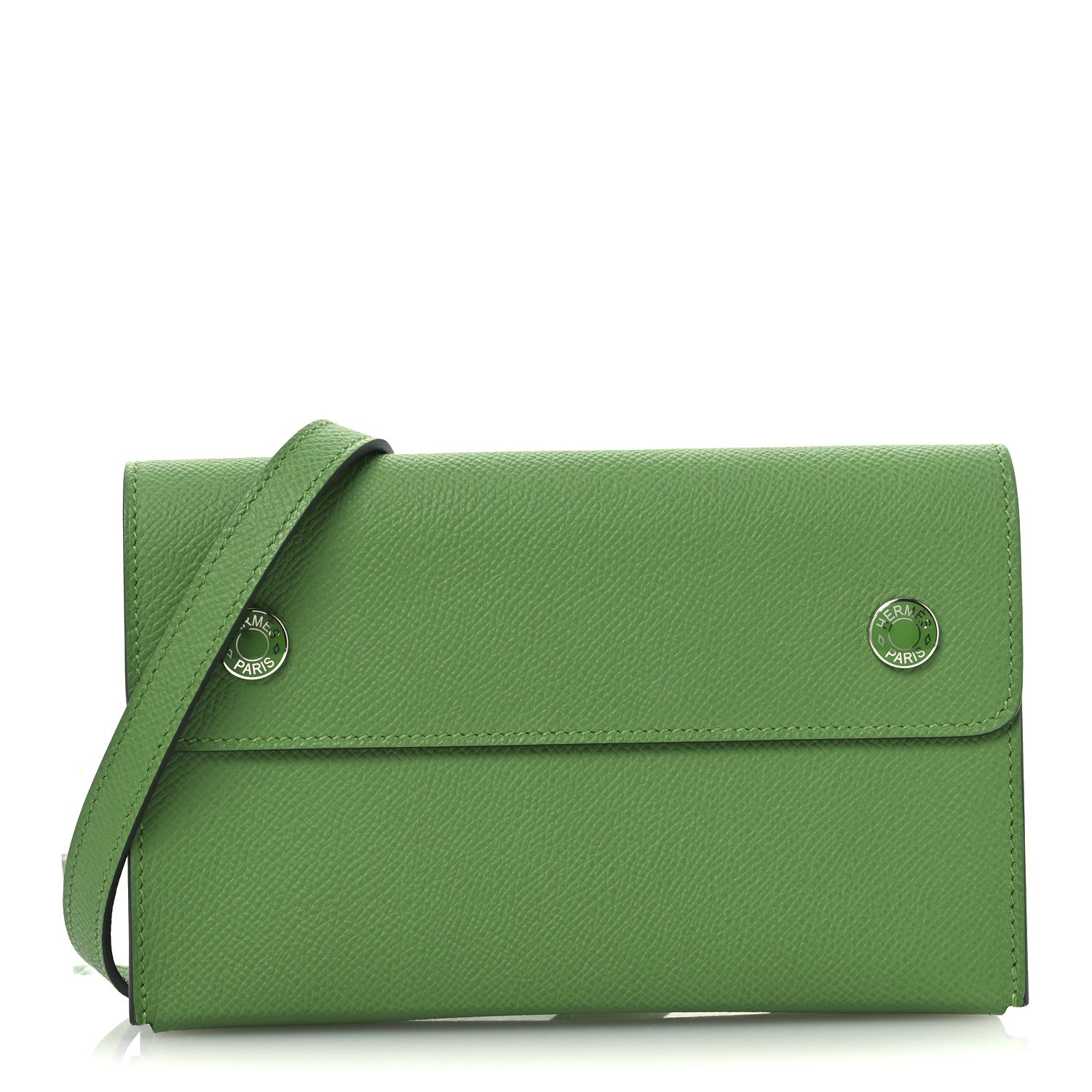 Hermes Epsom Hermesnap Wallet Vert Yucca 1 of 11