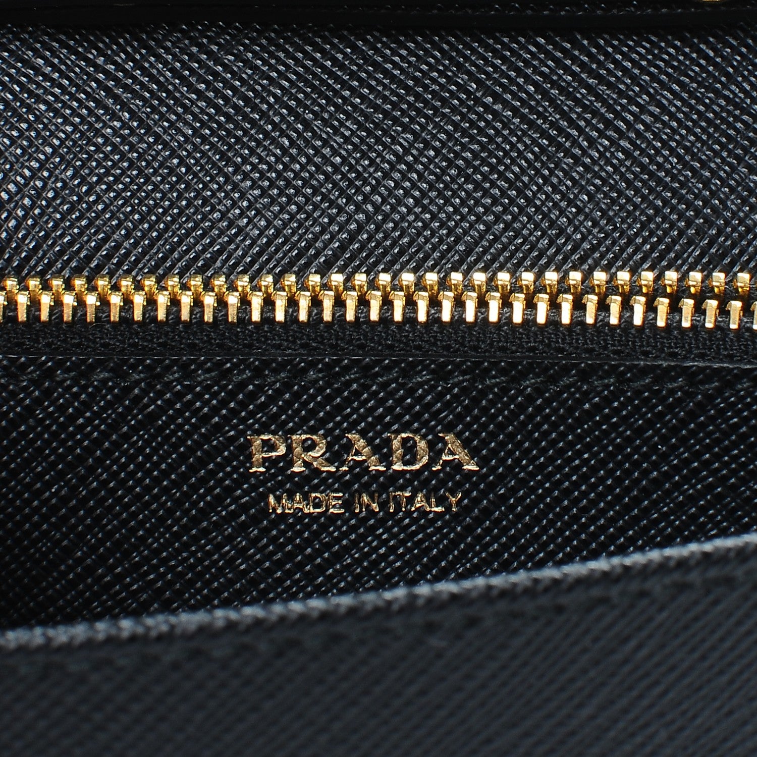 Prada Saffiano Lux Chain Wallet Nero Black 7 of 7