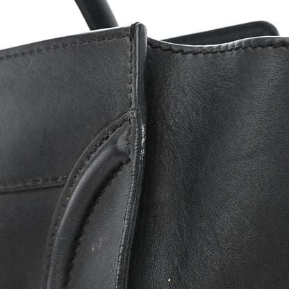 Celine Smooth Calfskin Mini Luggage Black 12 of 15