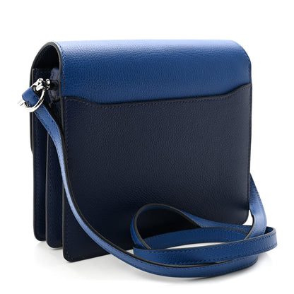 Hermes Evercolor Bi-color Mini Sac Roulis Bleu Saphir Bleu France 3 of 10