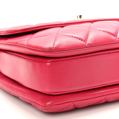 Chanel Lambskin Quilted Small Trendy CC Dual Handle Bag Dark Pink 8 of 9