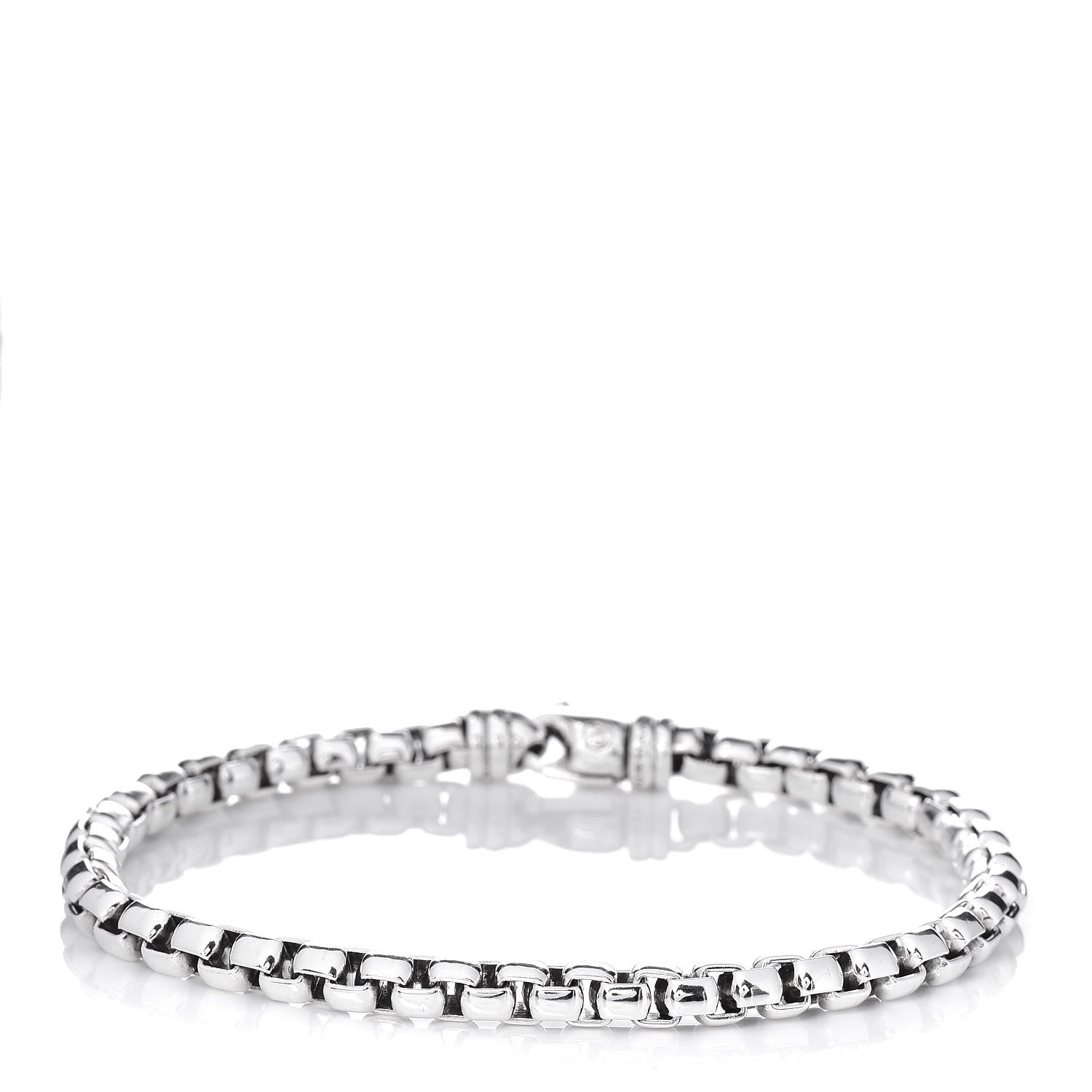 David Yurman Sterling Silver 5mm Box Chain Bracelet 1 of 4