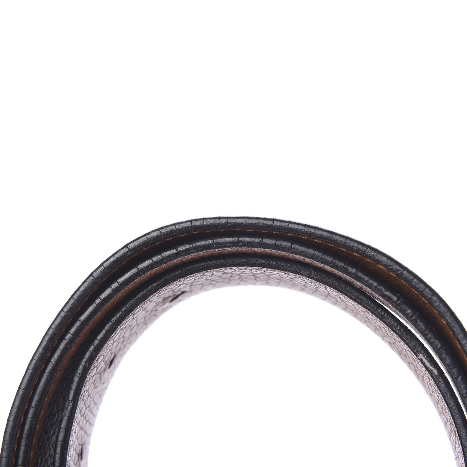 Louis Vuitton Taurillon Calfskin 30mm LV Initiales Reversible Belt 90 36 Black 9 of 10