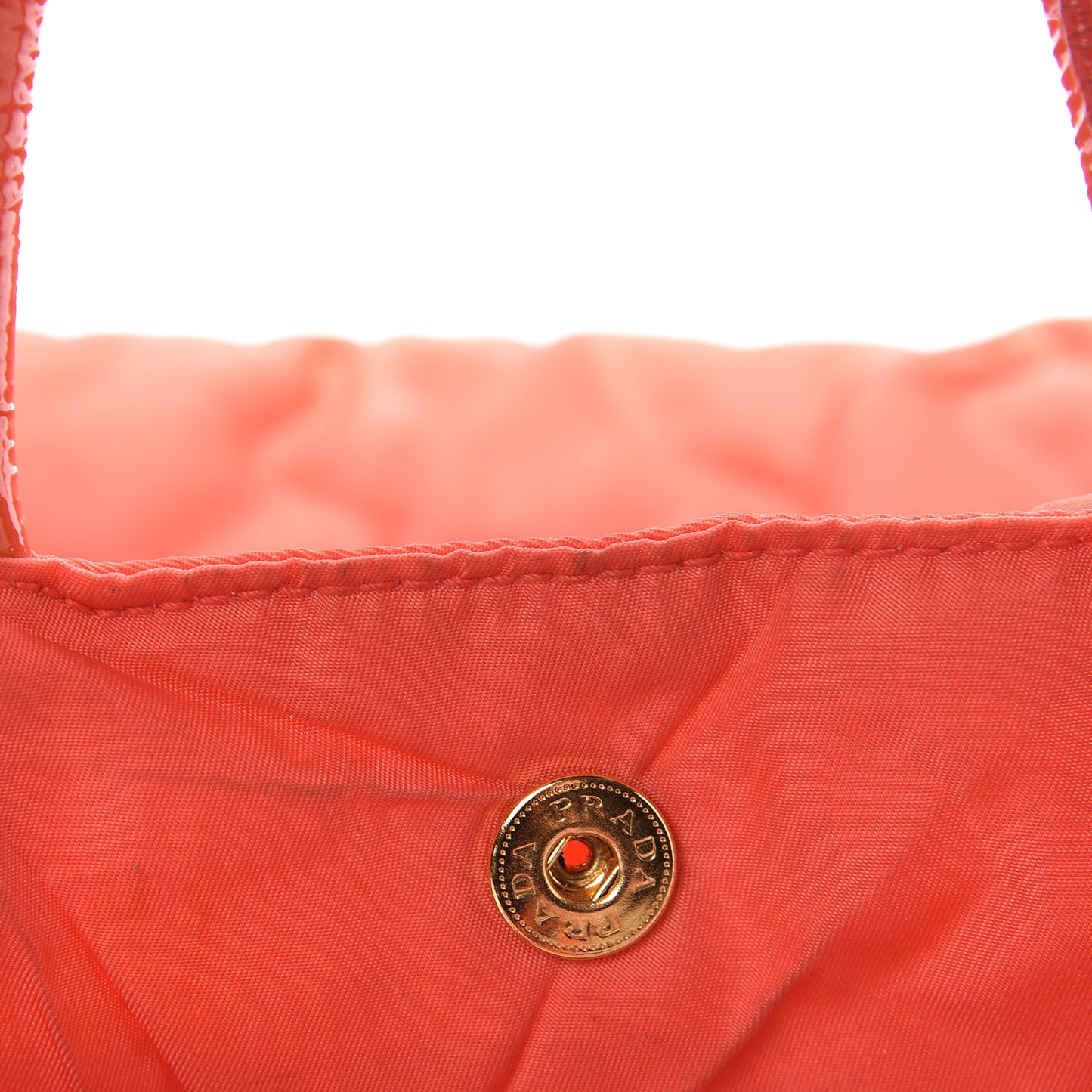 Tessuto Nylon Quilted Tote Orange