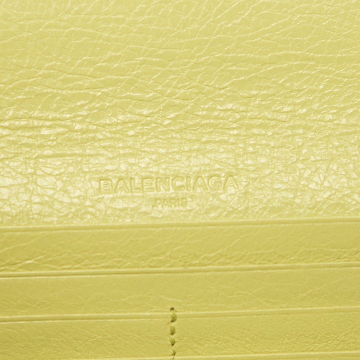 Agneau Classic Hardware Money Wallet Jaune Citronnade