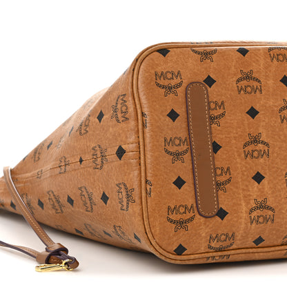 MCM Visetos Large Liz Reversible Shopper Tote Cognac 15 of 23