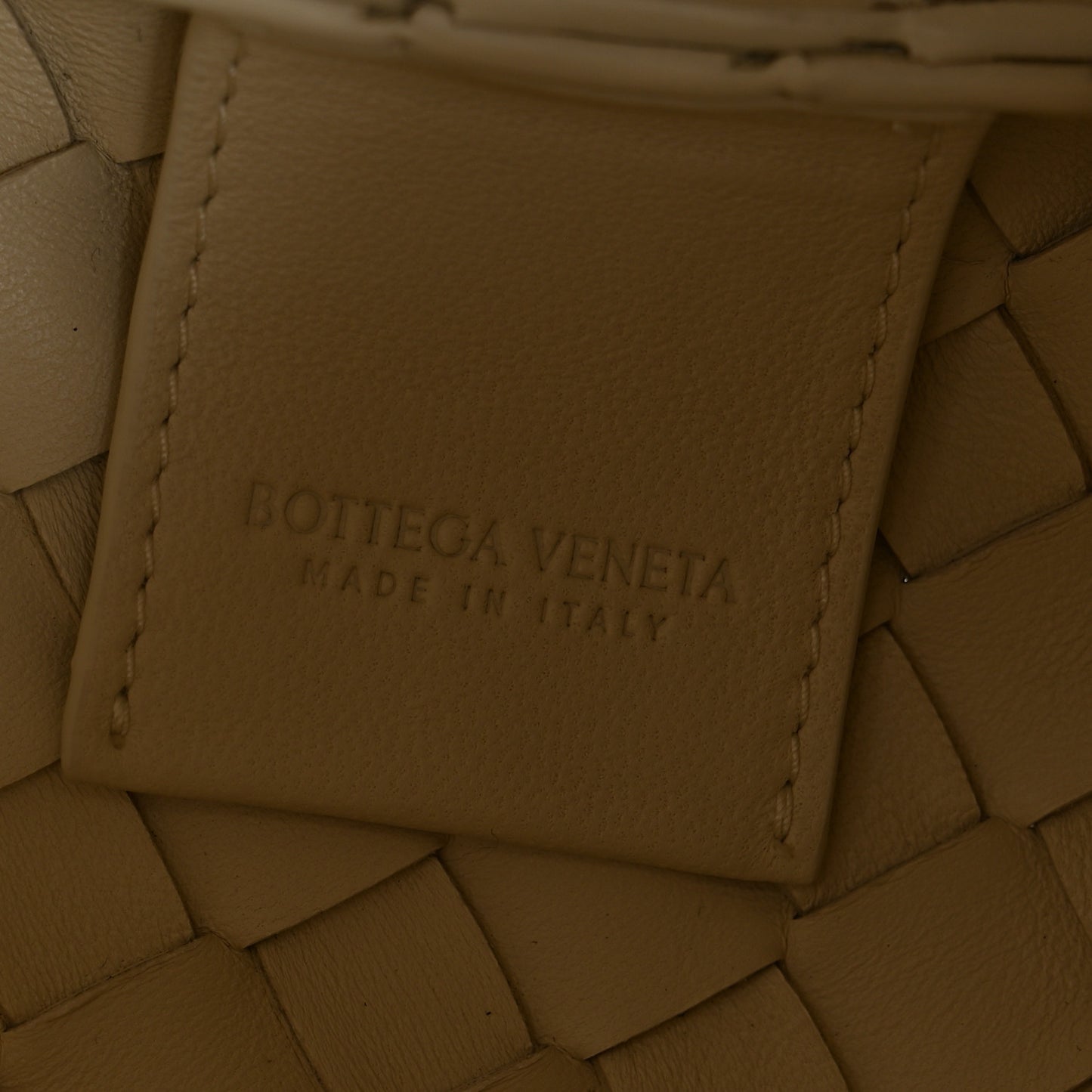 Nappa Intrecciato Small Campana Shoulder Bag Sea Salt