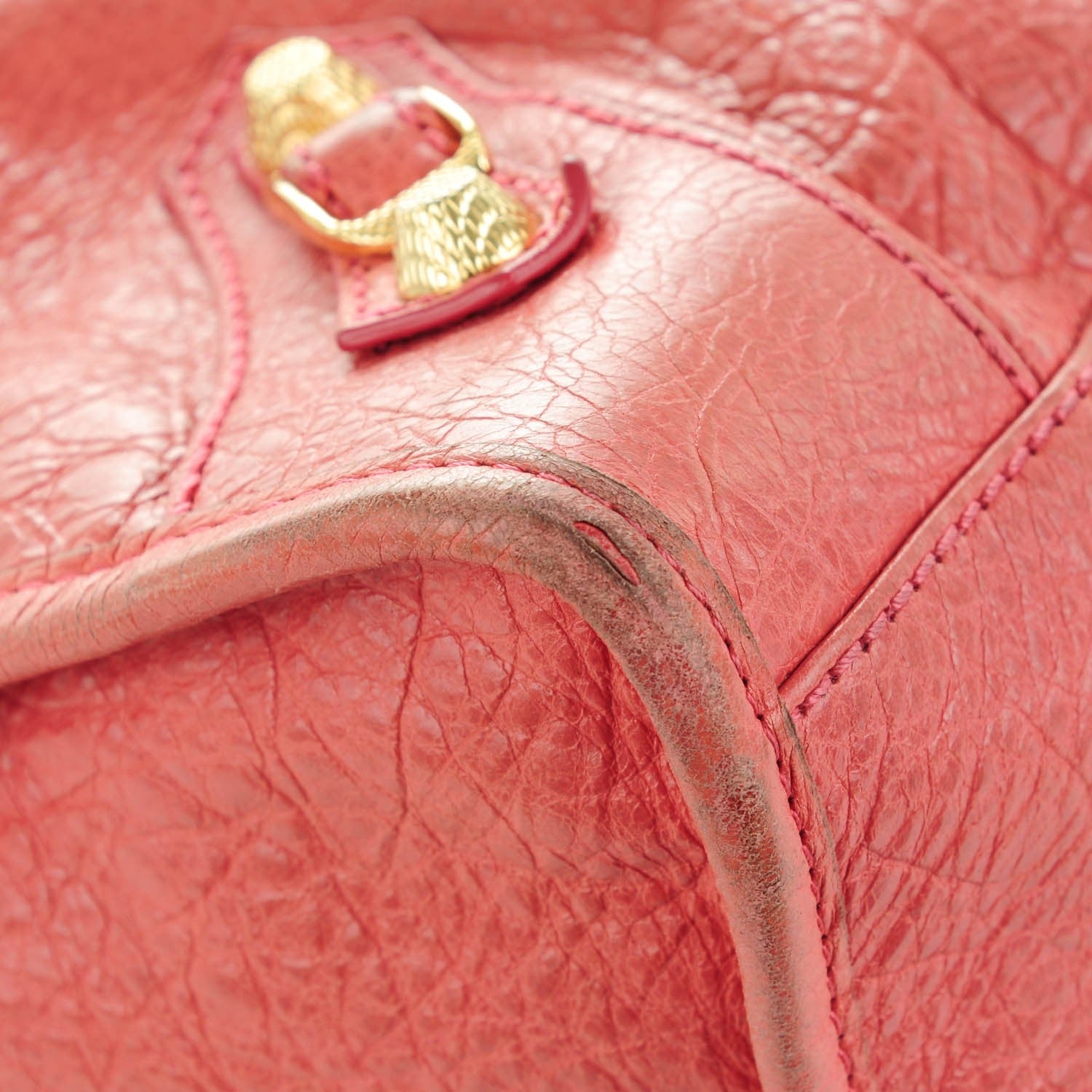 Balenciaga Agneau Giant 12 Gold Hardware Part Time Rose Bombon Raspberry 9 of 11
