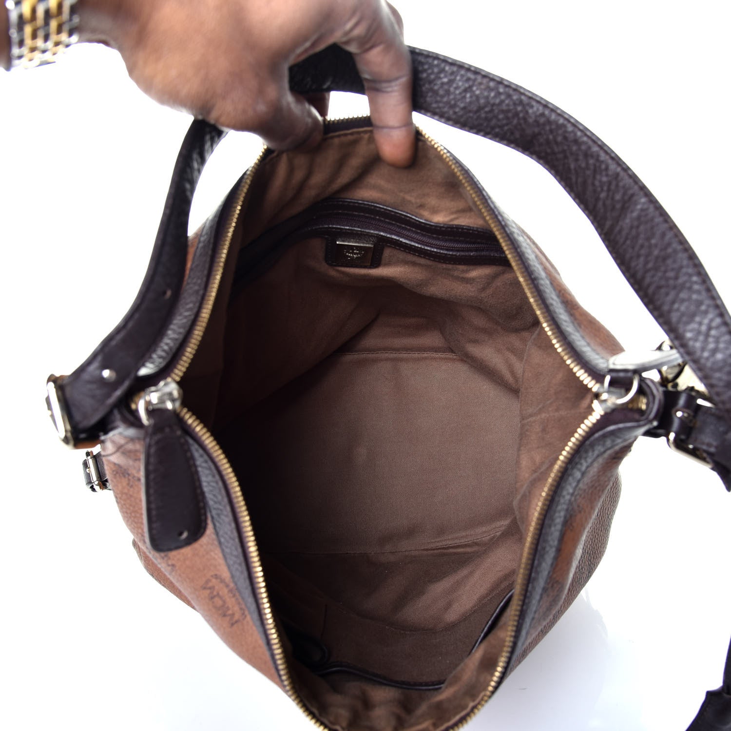 MCM Visetos Hobo Brown 5 of 9