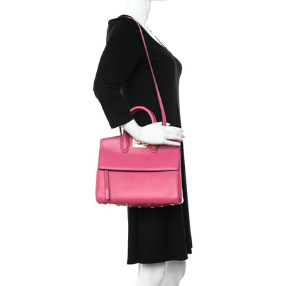Salvatore Ferragamo Calfskin Medium Studio Bag Hot Pink 2 of 11