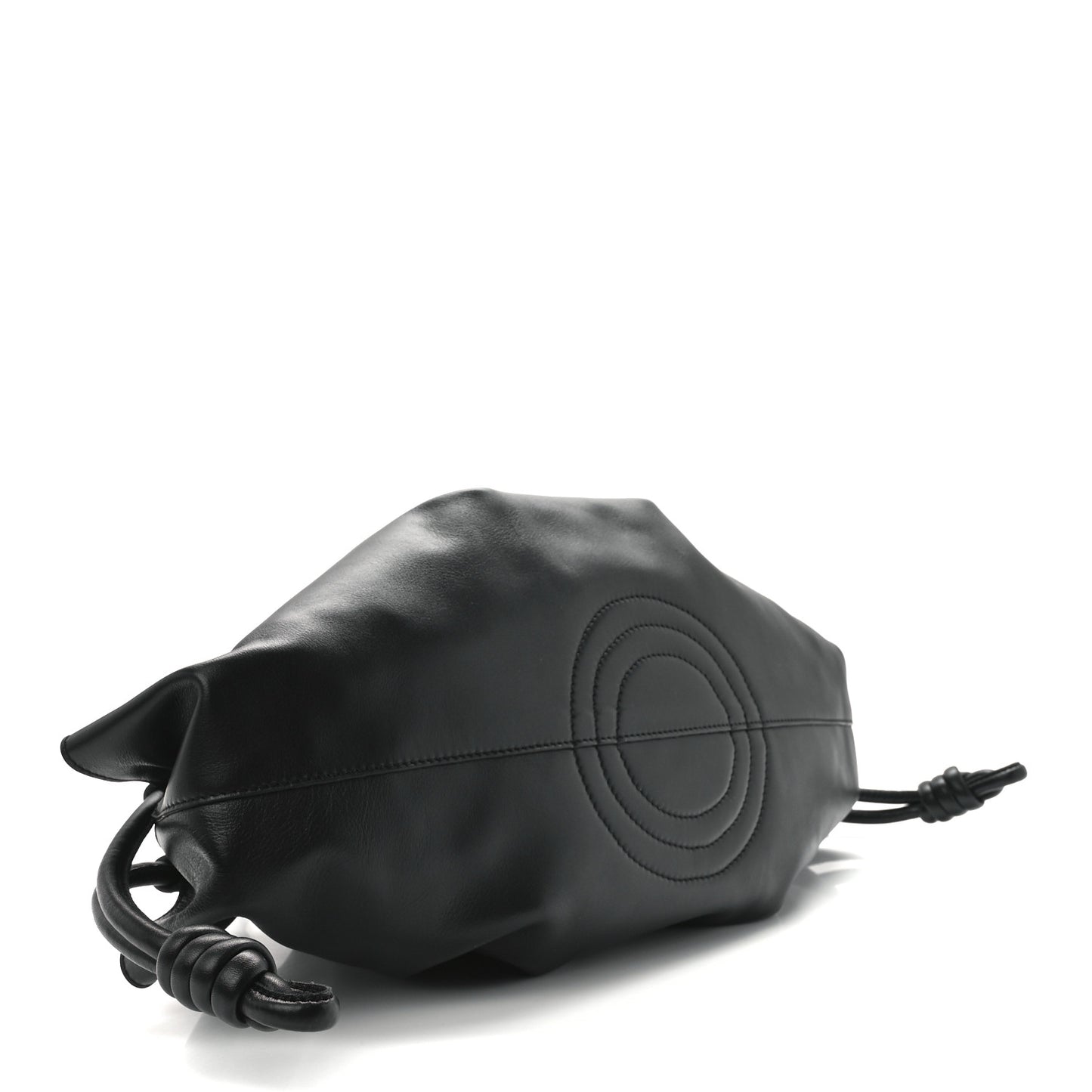 Shiny Nappa Calfskin Paseo Bag Black