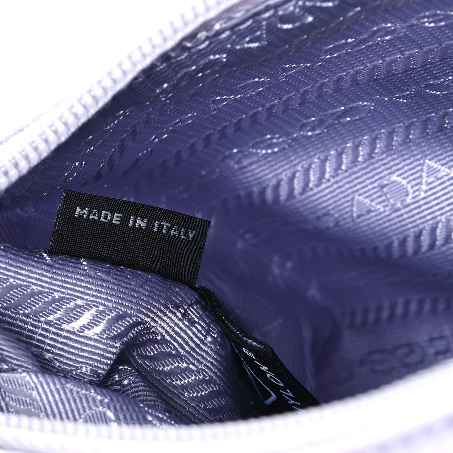Tessuto Nylon Saffiano Mini Re-Edition 2005 Bag Purple