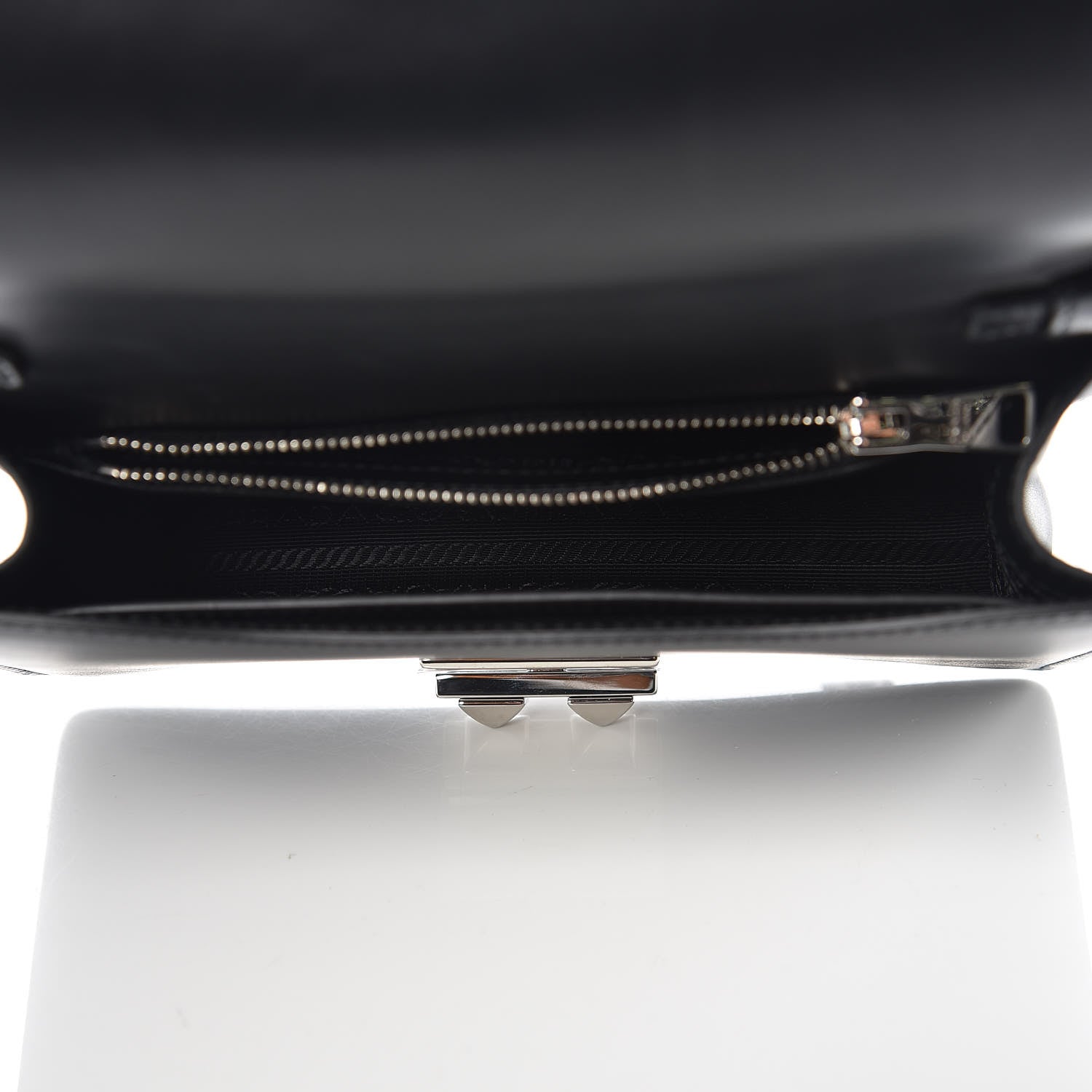 Prada City Calfskin Saffiano Racing Logo Elektra Shoulder Bag Black Verde 7 of 9