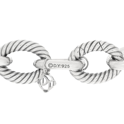 David Yurman Sterling Silver 16mm Large Oval Link Necklace 3 of 3