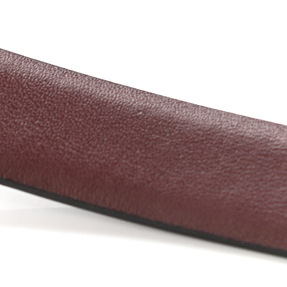 Chanel Calfskin CC Reversible Belt 75 Black Burgundy 6 of 6