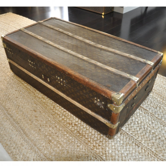 Antique Monogram Trunk