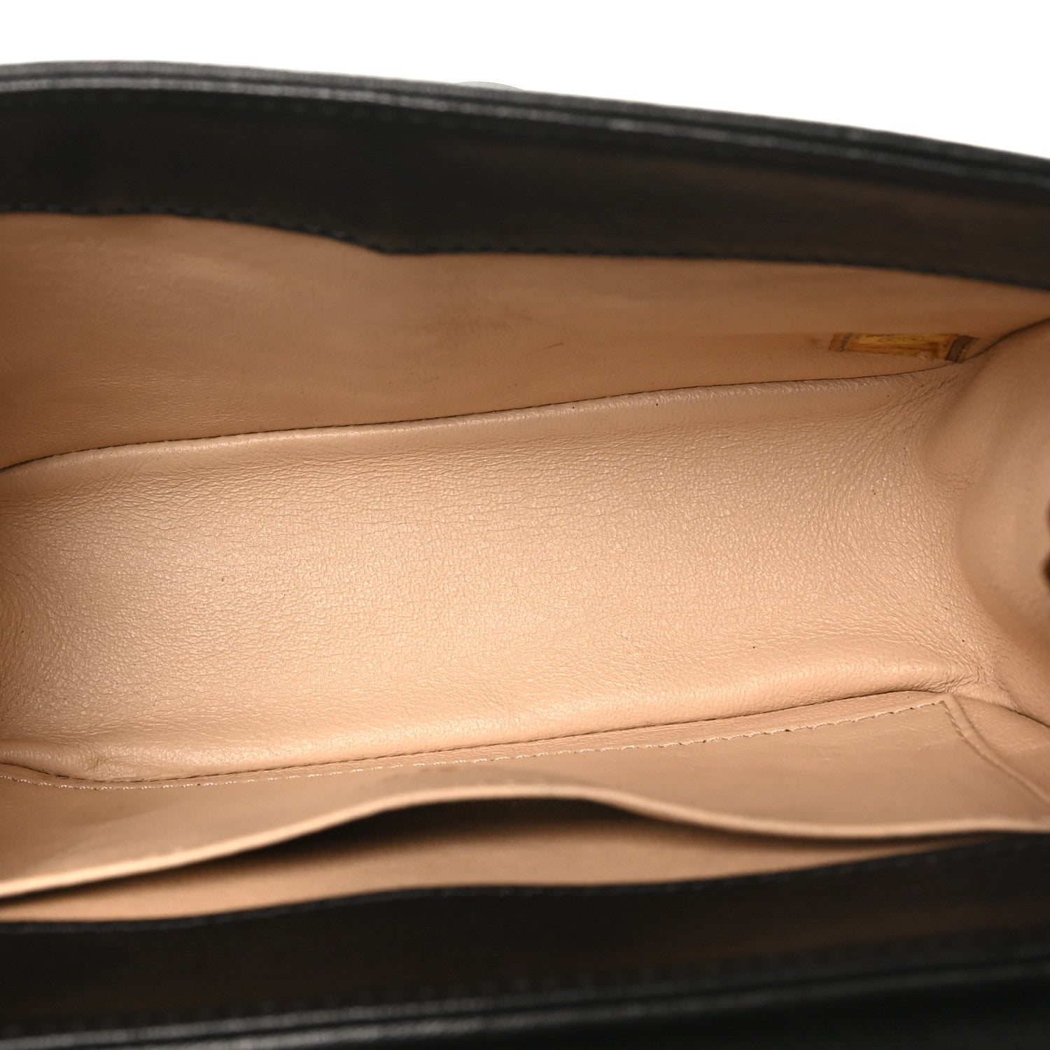 Chanel Calfskin Chevron Beaded Chain Mini Square Flap Black 5 of 10