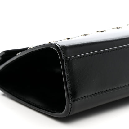 Alaia Calfskin Studded Foldover Clutch Black 9 of 13