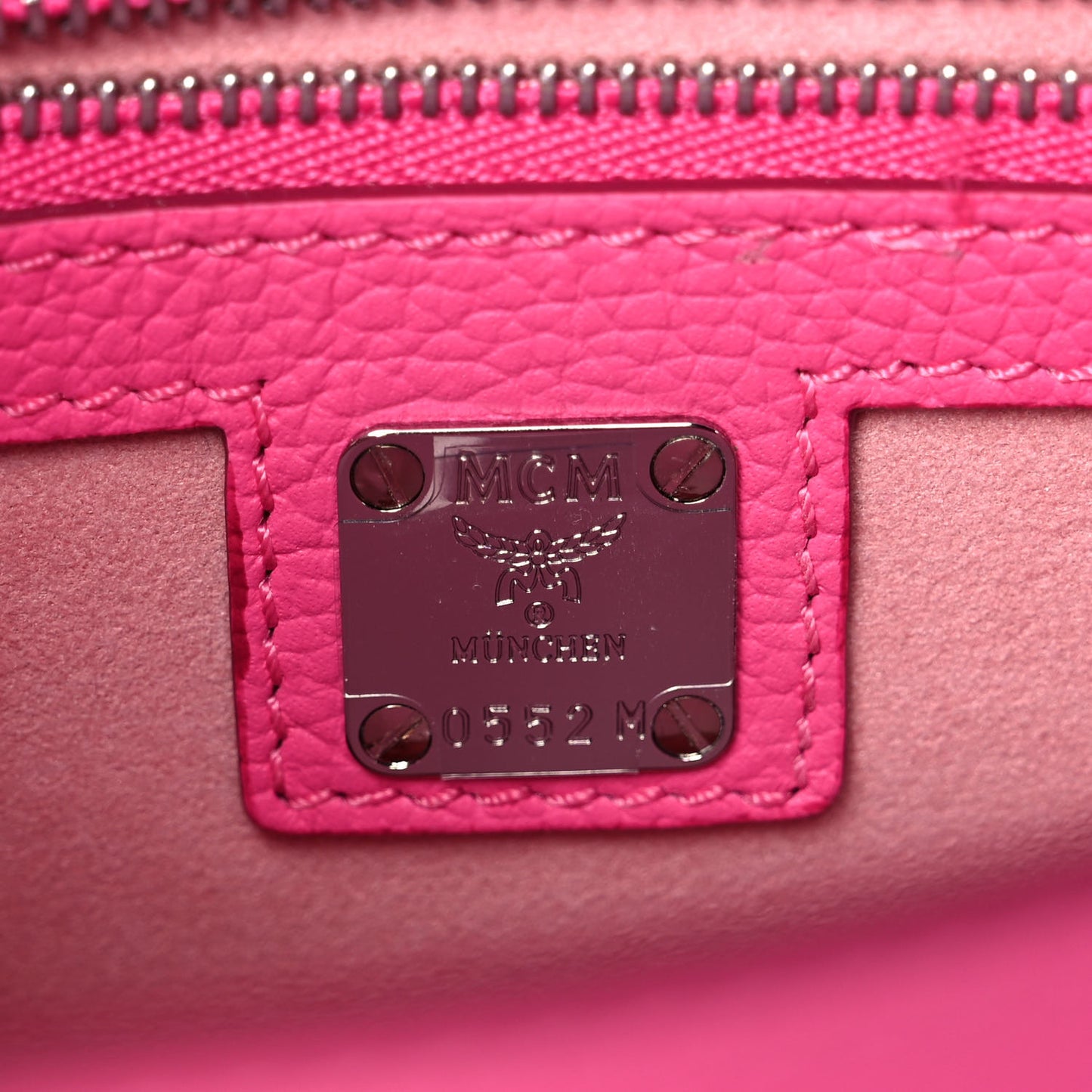 Grained Calfskin Small Patricia Satchel Sugar Pink
