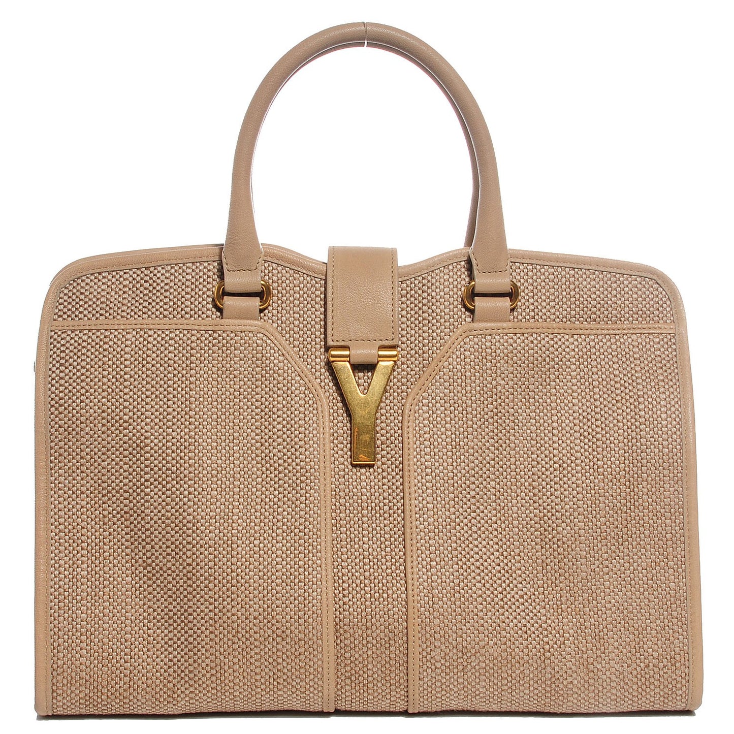 Sheepskin Straw Raffia Medium Cabas ChYc