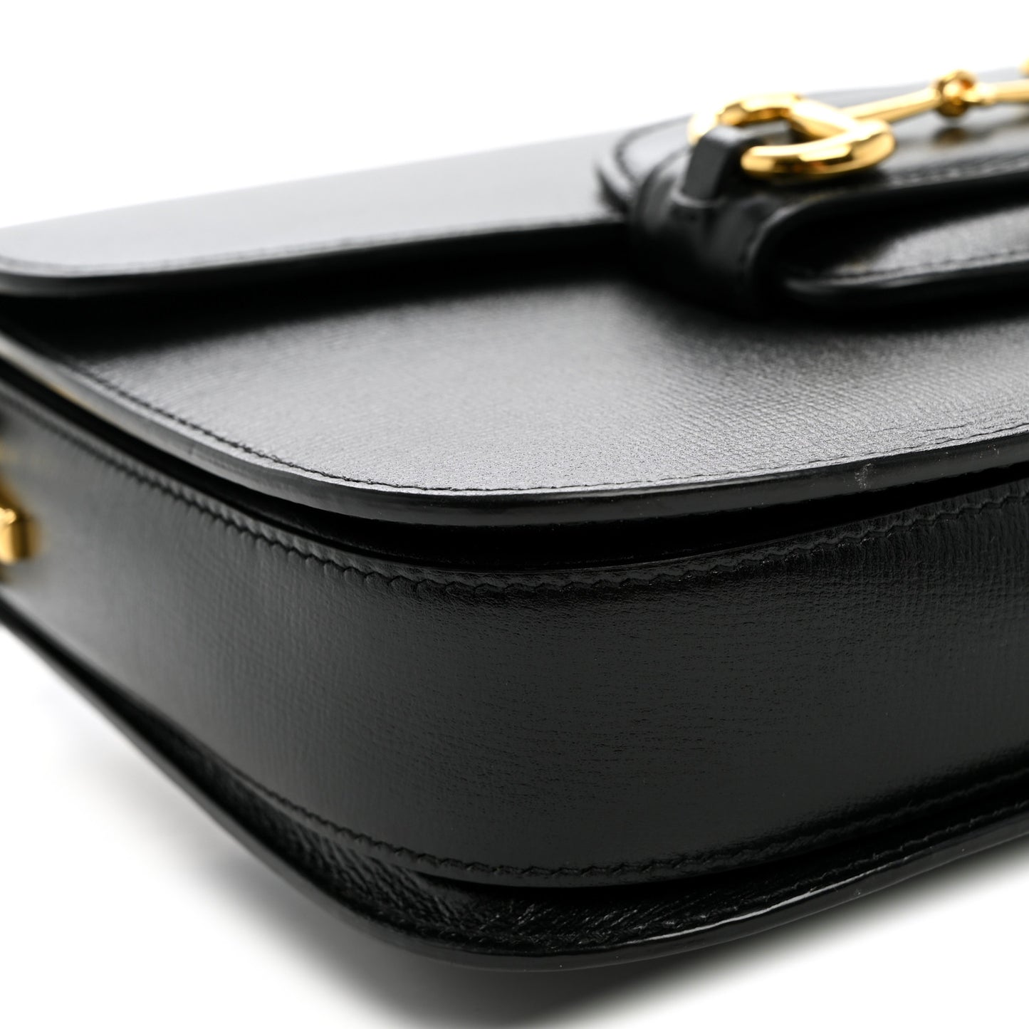 Azalea Calfskin Horsebit 1955 Shoulder Bag Black