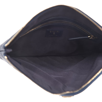Chanel Caviar Quilted Medium Boy Cosmetic Case Navy 5 of 9