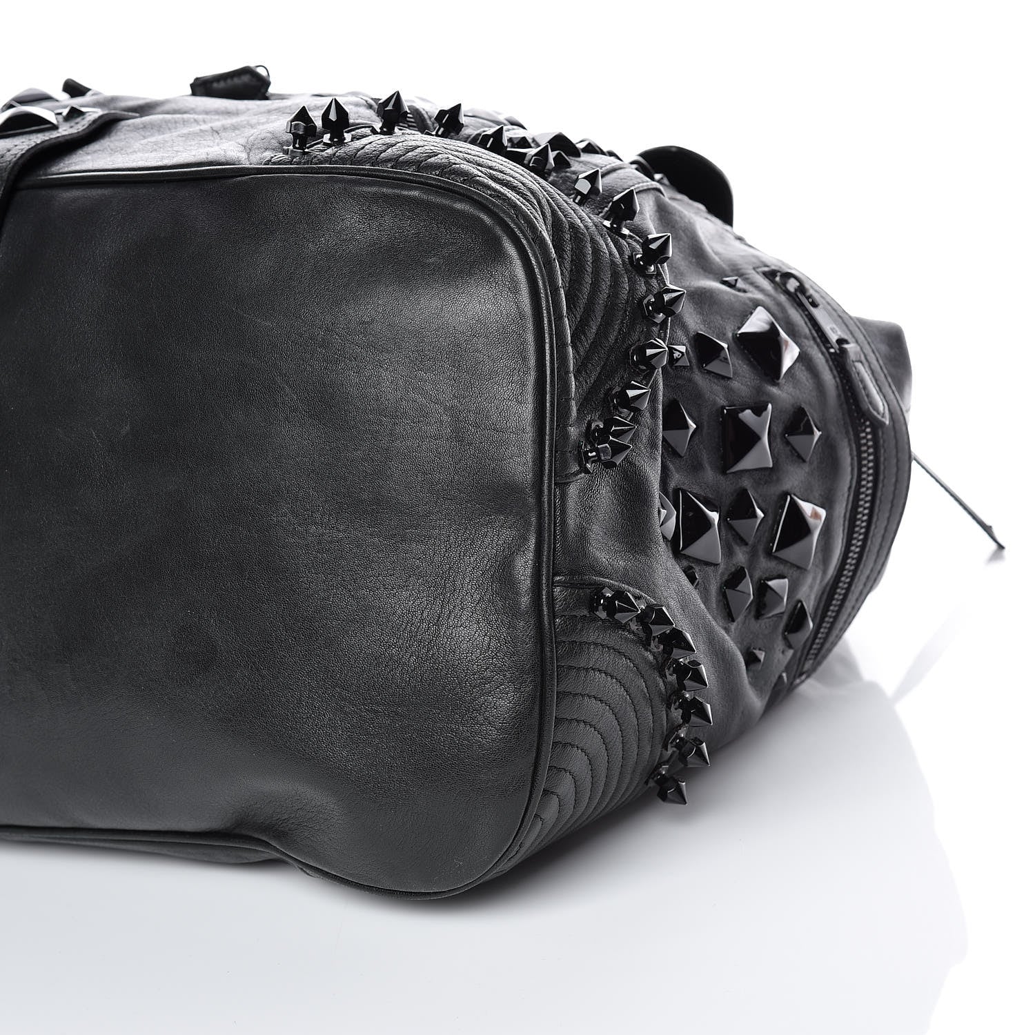 Alexander McQueen Calfskin Studded Faithful Tote Black 6 of 11