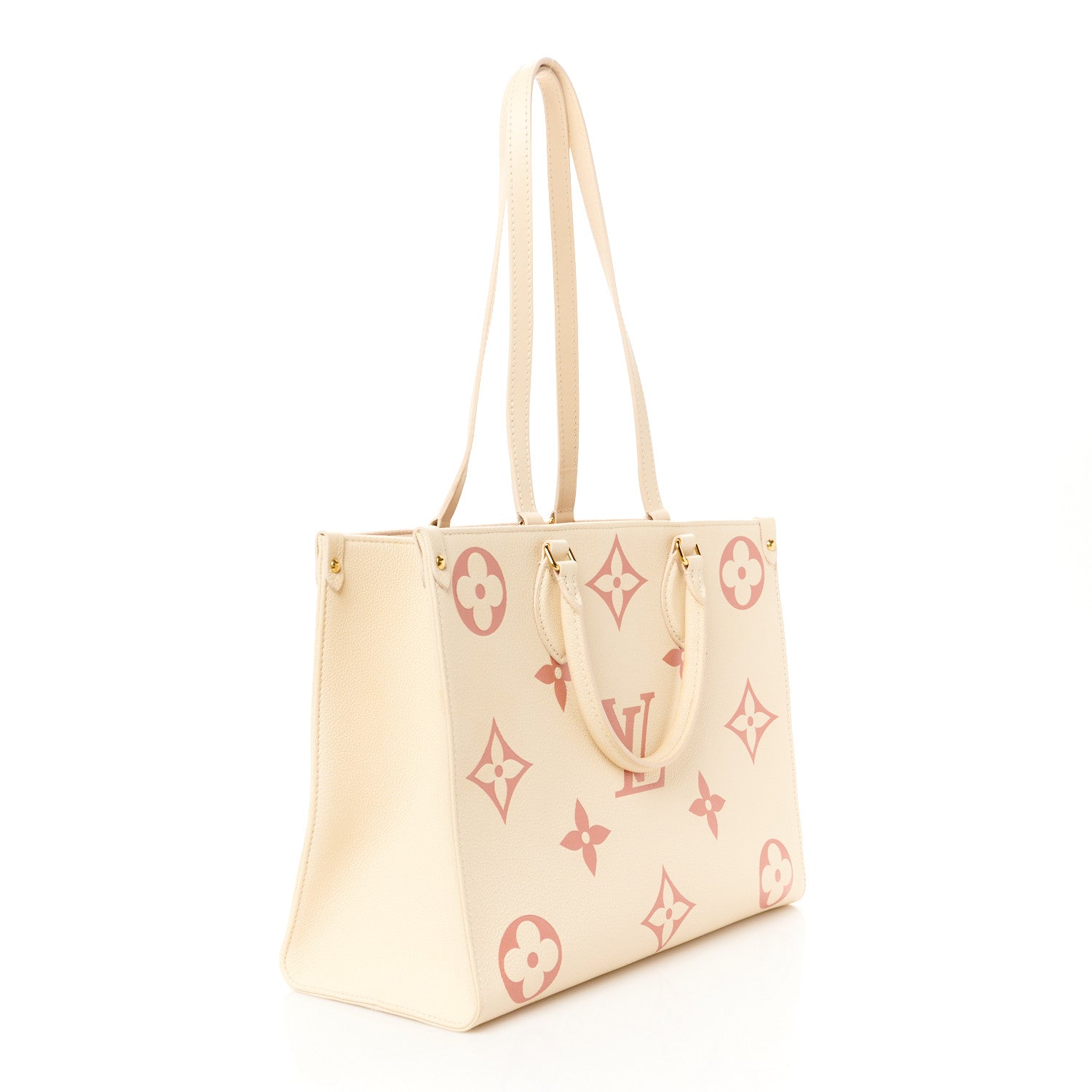 Louis Vuitton Empreinte Monogram Giant Onthego MM Creme Rose Trianon 3 of 9