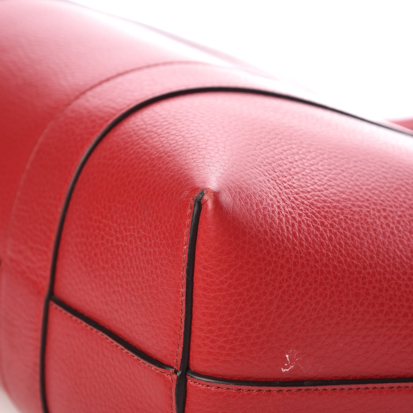 Small Classic Grain Bayswater Tote Scarlet