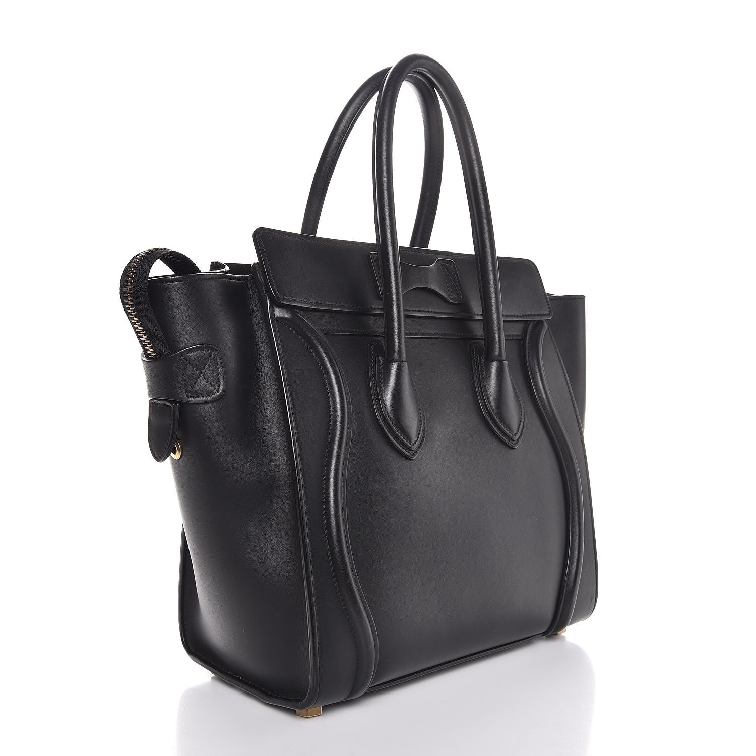 Celine Smooth Calfskin Micro Luggage Black 3 of 9