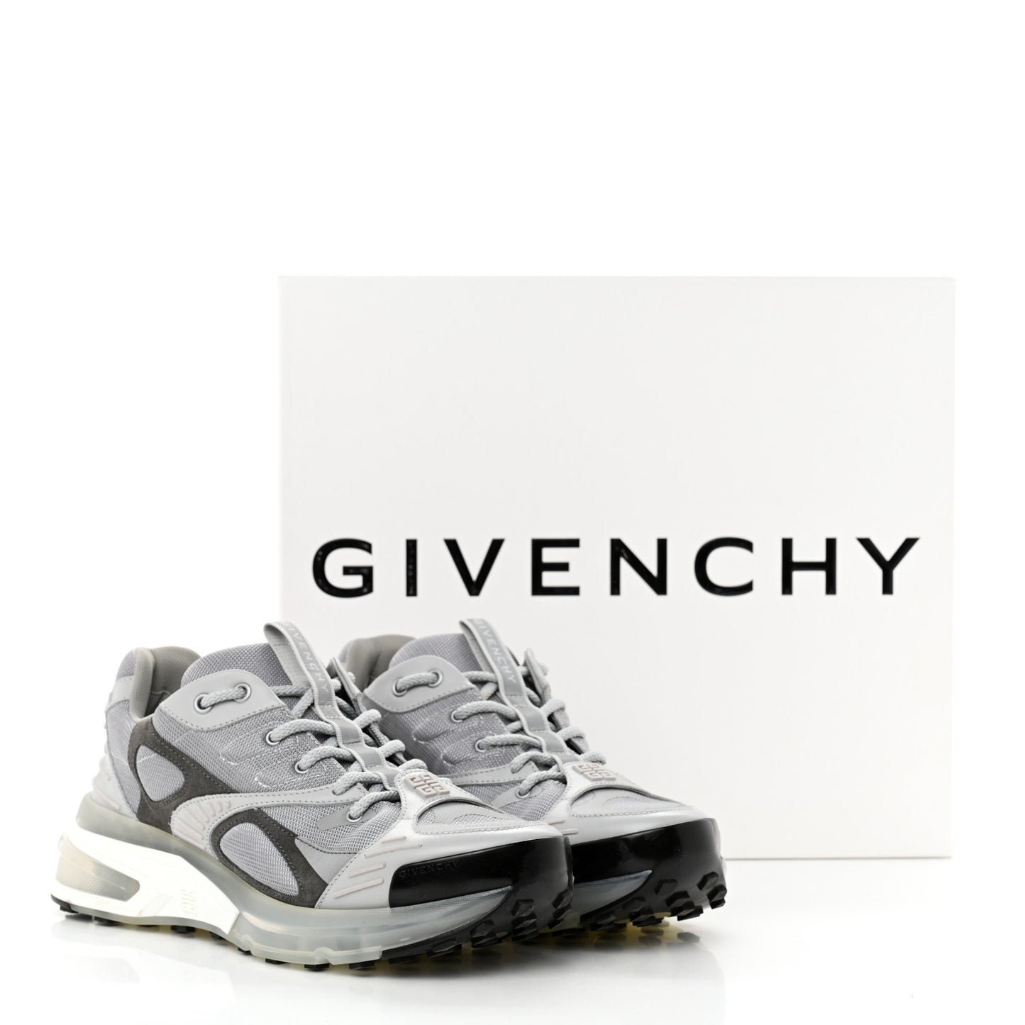 Calfskin Giv 1 Runner Sneakers 40 Grey