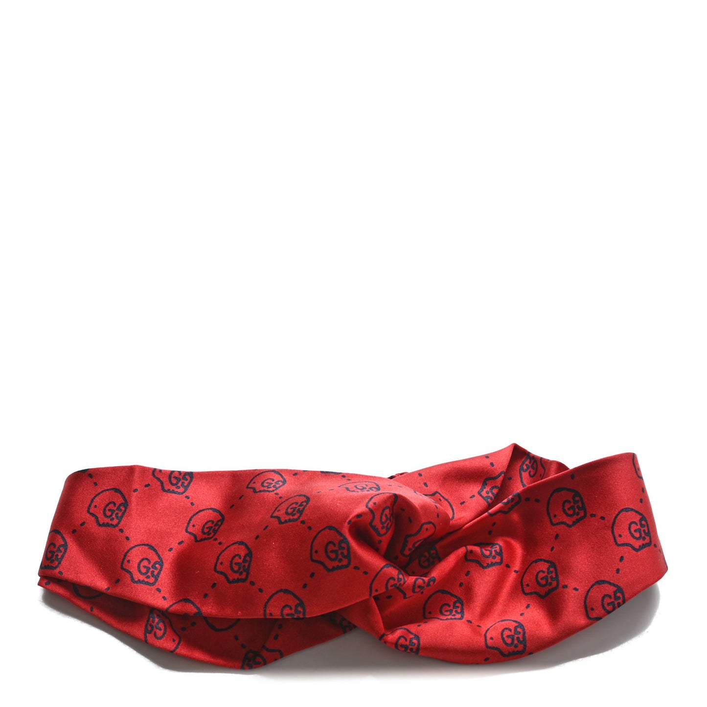Silk GG Hamlet Duchesse Headband Flame Blue