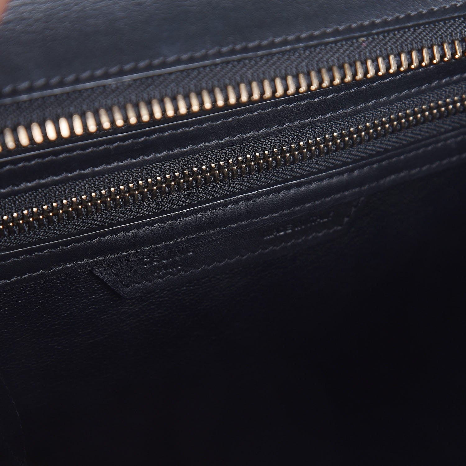 Celine Smooth Calfskin Micro Luggage Black 6 of 9
