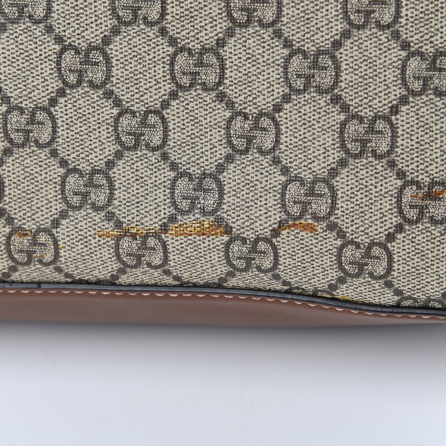 Gucci GG Supreme Monogram Large Linea A Hobo Light Brown 11 of 11