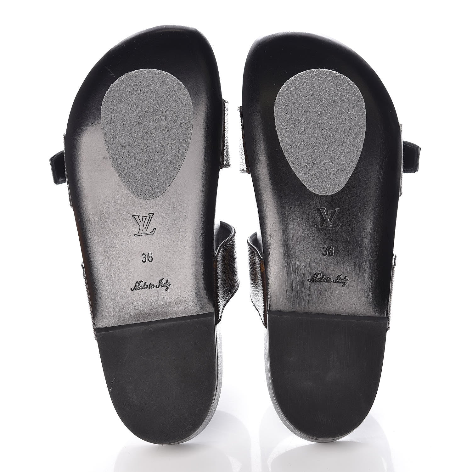 Louis Vuitton Monogram Bom Dia Mule Sandals 36 Black 5 of 10